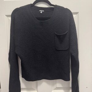 Charlotte Russe Black Crew Neck Sweater